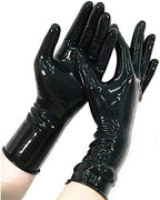 Latex Short Gloves 0.4mm Thick with Rolled Edges Club Party Wear