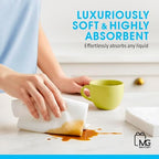 100 Count Luxury Linen-Feel Guest Towels – Thick, Soft & Absorbent Cloth-Like Disposable Hand Napkins for Bathroom, Dinner Parties, Weddings & Special Events