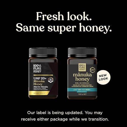 Manuka Honey UMF 20+ MGO 830+ 100% Pure New Zealand Raw, Unfiltered Certified Award Winning Silky Smooth Taste & Texture 17.6 Oz