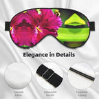Hibiscus Flower Eye Mask for Ultimate Sleep Comfort - Adjustable, Breathable & Stylish -Perfect for Light Sensitivity, Insomnia