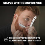 Beard Club Straight Razor for Men & Premium Shaving Gel for Men – Hydrating Mens Shave Cream for Sensitive Skin & Navajas Para Barbero - Barber Straight Edge Razor Kit, 5 Blades, Cedar Scent Gift Kit