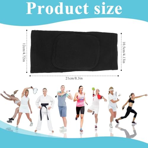 Volleyball Brace Pads Elbow Protector, 1 Pair Breathable Anti-Collision Sponge Arm Brace Pads Elbow Protector Strap Fitness Basketball Tennis Golfers Knee Support Band for Men and Women(Black)