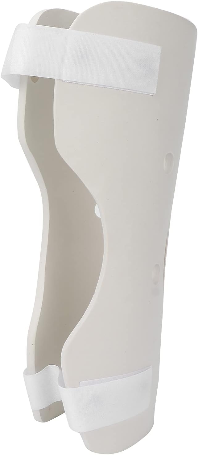 Knee Immobilizer, 15 Inch Breathable Compression Sleeve, Straight Leg Support Brace for Left Side, Foam Stabilizer for Injury Recovery and Post Surgery