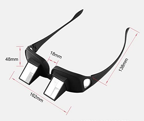 New Upgraded Lazy Spectacles Horizontal Glasses High Definition Glasses Prism Periscope Lie Down Eyeglasses for Reading and Watch TV in Bed