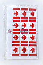 Canadian Flag Cupcake Toppers, Country Flags Of The World Patriotic Decorations for Cake Decorating, Canada Day Edible Cake Decorations, Around the World Party 24 4cm x 3cm PRECUT