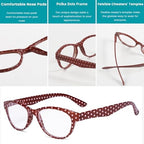12 Pack Reading Glasses for Women Men Readers with Spring Hinges