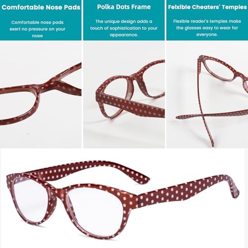 12 Pack Reading Glasses for Women Men Readers with Spring Hinges