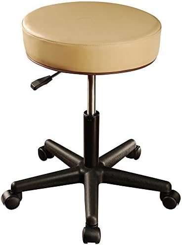 Master Massage Pneumatic Hydrolic Rolling Massage Clinical Spa Tattoo Office Swivel Stool, Black