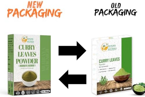 Curry Leaf Powder 100% Natural Grown Dried 5.3 oz | Promotes Hair Growth Formulation | Strong Hair | Hair Volume | Thicker Hair No Chemical by Herbs Botanica