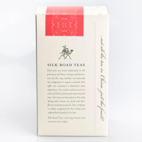 Silk Road Teas, Organic White Peony Tea, Bai Mu Dan, Soft & Sweet Aroma, Delicate Melon Taste, 15 Tea Bags