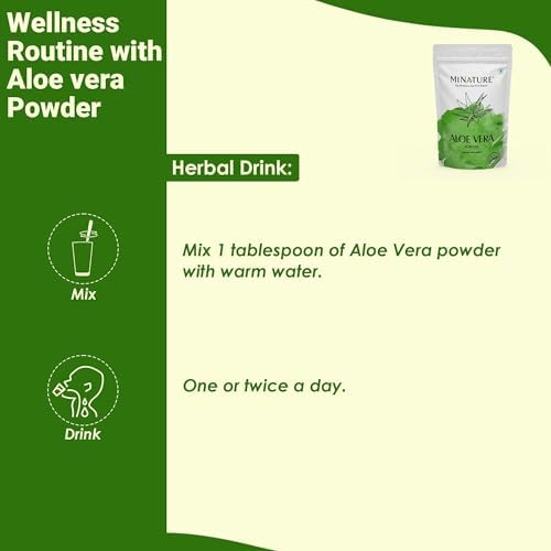 minature 100% Aloe Vera Powder (Aloe Barbadenis) 227g (8 oz)| Pure Aloe Vera Leaf Powder