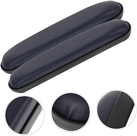 2pcs Blue PVC Sponge Armrest Cushion for Wheelchairs Fit Comfortable Elbow Support Easy to Install Patient Care Accessories