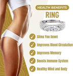 Magnetic Lymphatic Therapy Titanium Ion Moissanite Diamond Ring, Unclog Bloodstream and Lymph Nodes, Moissanite Magnetologys Ring, Fashionable Open Cubic Zirconia Ring