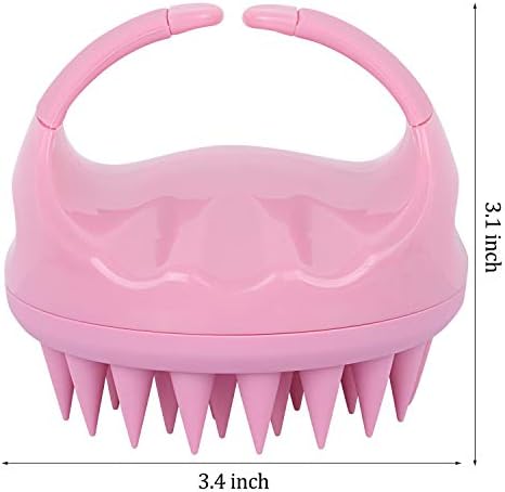 3 Pcs Silicone Scalp Massager & Shampoo Brush, Handheld Scalp Scrubber Cleansing Brush for Shower