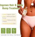 Ingrown Hair Treatment Oil Serum: 1.7oz Soothing After Shave Oil Prevents Ingrown Hairs for Soothes Razor Bumps Reduces Redness & Irritation for Bikini Area Legs Underarms Neck Beard & Face