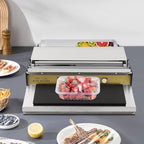 18 Inch Hand Wrapping Machine Heating Film Sealing Machine, Film Wrapper for Fruit Tray Food Packaging