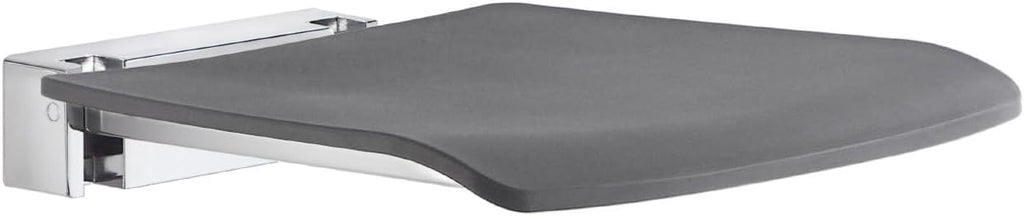 Smedbo FK414 Folding Wall Mounted Shower Seat, Grey