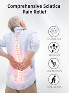 Sciatica Pain Relief Devices – Deep Tissue Massager with Multi-Mode Technology, Heat & Light Therapy, Targeted Relief for Sciatic Nerve & Lower Back Pain