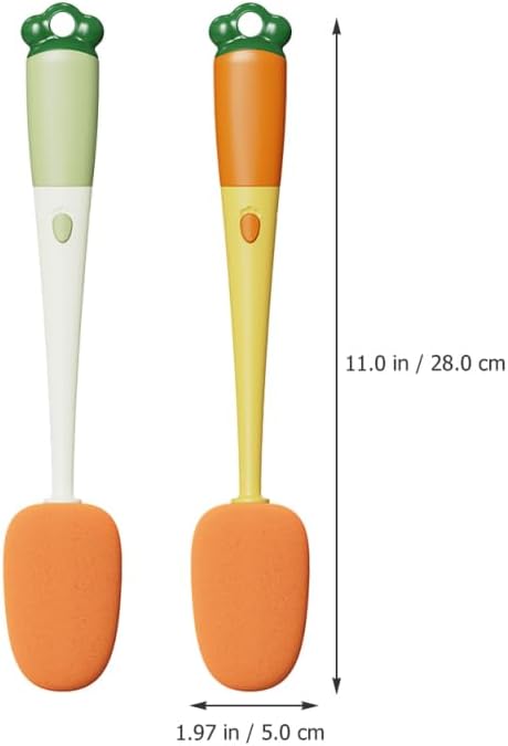 2Pcs Cleaning Brush for Water Bottles Bottle Cleaning Brush for Stain Removal Suitable for Glass Cups