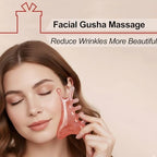 Premium 6 in 1 Head Scalping Massage Tool Comb for Hair|Head|Face|Eye|Neck|Resin Whole Body GuaSha Tool|Vintage Gift Package Relieve Stress Stay Young Home Massage Time-Penny Saver (Resin Pink)