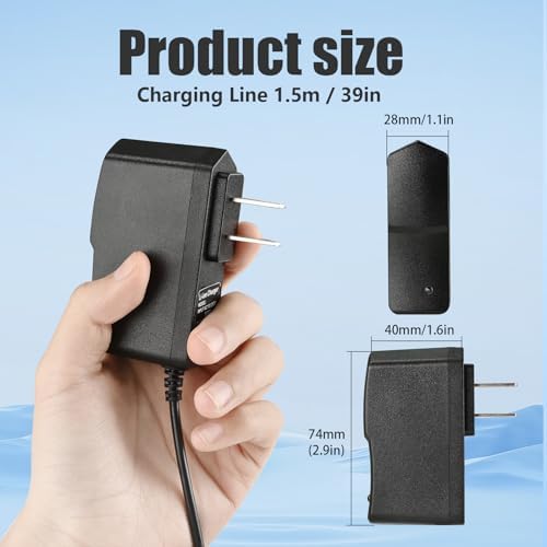 12v Massage Gun Charger 12v ~ 12.6v 1.0A Charger for 12.6v (Universal 12V) Massage Gun Power Cord Switch Power Supply (Cable 1.5m/5FT)