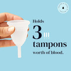 Mooncup® The Original Silicone Menstrual Cup, Reusable, Ultra Soft & Easy Insert, Great for Heavy Flow Periods, Size B, Age 30 or Under (Pack of 1)