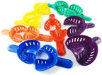 GXXMEI 12PCS 6 Sizes Dental Impression Tray for Adult/Children, Plastic Materials Teeth Holder Dental Central Supply for Oral Tools