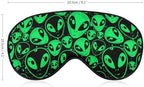 Aliens Sleep Eye Mask Sleep Mask with Adjustable Strap Breathable Blindfold Blackout Eye Cover Eyeshade for Travel Nap Rest