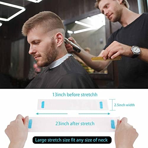 5 Rolls Disposable Neck Strips for Barber Shop,Professional Stretchy Paper Hairdressing&Haircut Accessory Tool