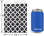 KEYYOOMY 200 Pcs Black Candy Buffet Bags - Small Polka Dot Paper Treat Bags for Wedding & Birthday Party (5 x 7 inch)