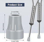 6 Pack Crutch Tips, AHIER 7/8 inch Heavy Duty Non Slip Rubber Cane Tips, Replacement Crutch Feet Cap
