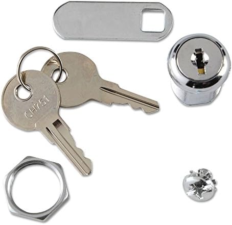 Rubbermaid Commercial Replacement Lock & Key for Locking Janitor Cart Cabinet RCP 6181-L2