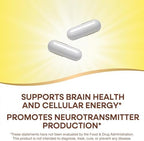 Nature's Way Choline & Inositol, Supports Brain Health & Cellular Energy*, 500 mg Choline & 500 mg Inositol per 2-capsule serving, Gluten Free, 100 Capsules (Packaging May Vary)