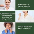 Dental Floss Picks of 320 Count Triple Clean Toothpicks Sticks,Work Smooth Perefct for Tight Teeth,Especially for Sweet Tooth,Helps Fight Dental Caries,Gum Health(3 Pack)