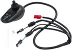 24V Electric Wheelchair Parts Joystick Controller, Professional Electric Wheelchair Controller with Horn Button DC 5 Gears Adjustable Speed 4 Keys Universal Electrics Wheelchair Joystick