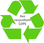inapa Secolan Bin Liners, 35 litres, Extra Tear-Resistant, Waterproof, 100% Recyclable, 1 Roll / 20 Pieces