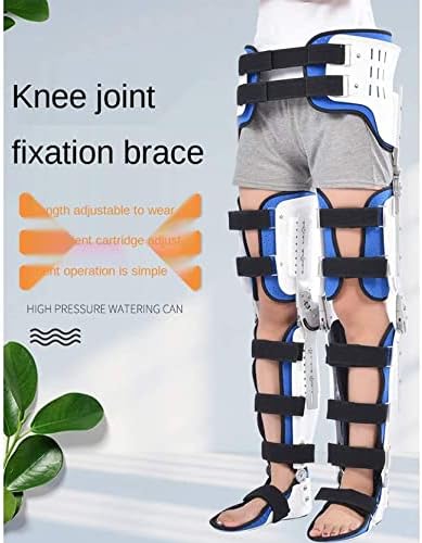 Knee Support Brace, Hip Knee Ankle Foot Orthosis Braces with Walking Boots, Full Leg Brace Adjustable Knee Immobilizer Brace, Articulated Knee Orthosis
