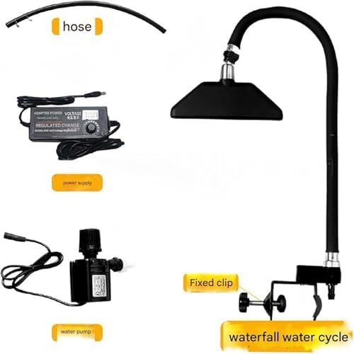 Waterfall Water Circulation System, Shampoo Bed Accessories Head Spa Equipment with Pump, 360° Adjustable Water Circulation Frame, for Beauty Salon, Hair Salon, Bath Center