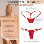 Womens G String Thongs Micro Back Tiny Panties Low Rise No Show Bikini Bottom Daily Underwear