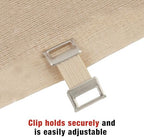 ACE 3 Inch Elastic Bandage with Clips, Beige, Great for Elbow, Ankle, Knee and More, Ideal for Sports, Comfortable design with soft feel, Wash and Reuse