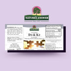 Nature's Answer Vitamin D3 and K2, 0.5 oz - Liquid Extract Oral Drops - Supports Immune, Bone and Heart Health - in a Delicious Olive Oil, Rosemary Oil, and Natural Lemon Base