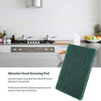 Akozon 5pcsset Industrial Scouring Pads, Abrasive Scourer, Heavy Duty Finishing & Cleaning Sponge Pads (Green)