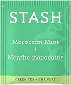 Stash Tea Moroccan Mint Green Tea - Caffeinated, Non-GMO Project Verified Premium Tea with No Artificial Ingredients, 20 Count (Pack of 6) - 120 Bags Total