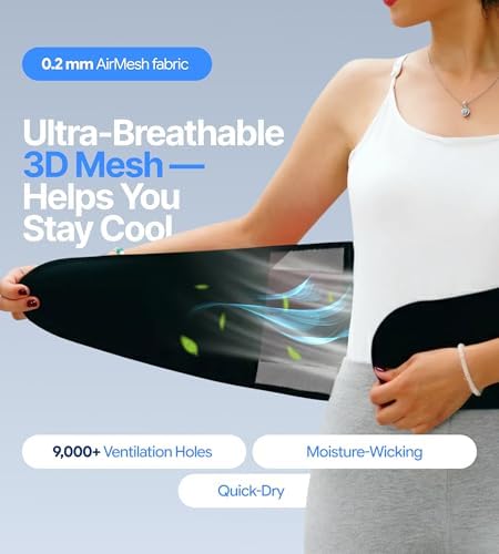 Ultra Thin Adjustable Back Brace for Men & Women - Flexible Supportive Lower Back Pain Relief with Breathable Dual-Tension Straps & Industrial Grip for Sciatica, Scoliosis, Herniated Disc, S