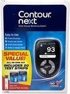 Ascensia CONTOUR NEXT Blood Glucose Monitoring System – All-in-One Kit for Diabetes with Glucose Monitor and 20 Test Strips For Blood Sugar & Glucose Testing