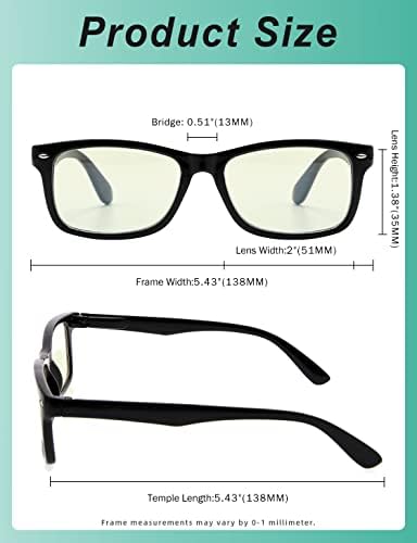 Eyekepper Computer Reading Glasses,Reduce Eye Strain Computer Readers (Black Blue,+0.75)