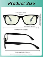 Eyekepper Blue Light Filter Reading Glasses - Reduce Eye Strain Computer Readers - Transparent Frame,+0.75