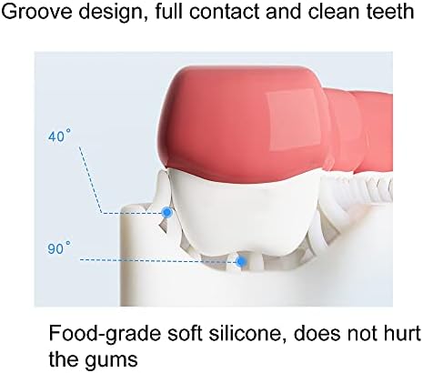 2 PCS U-Shaped Kids Toothbrush, Soft Manual Training Toothbrush for Kids 6-12 Years (Pink +Blue)