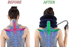 Cervical Neck Traction Device Inflatable Neck Stretcher, Easy to Use for Chronic Neck and Shoulder Pain Relief Traction Spine Alignment, Neck Cervical Brace