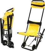 Folding Ambulance Chair - Evacuation Mobility Aid for Elderly and Disabled, Lightweight Transfer Chair for Up/Down Stairs